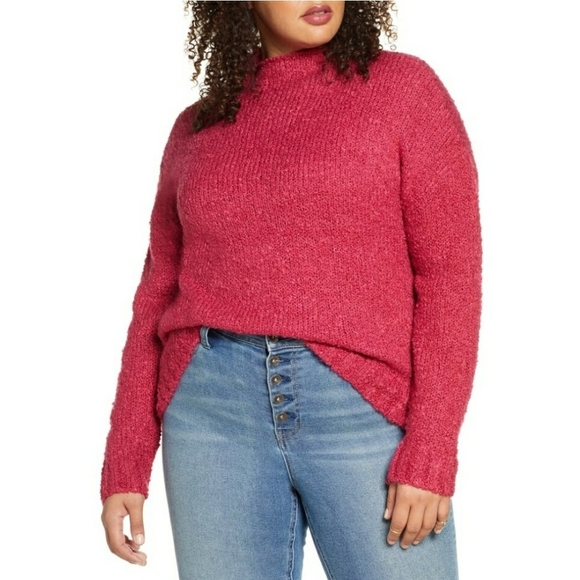 BP Funnel Neck Boucle Sweater SZ Small - Picture 1 of 5